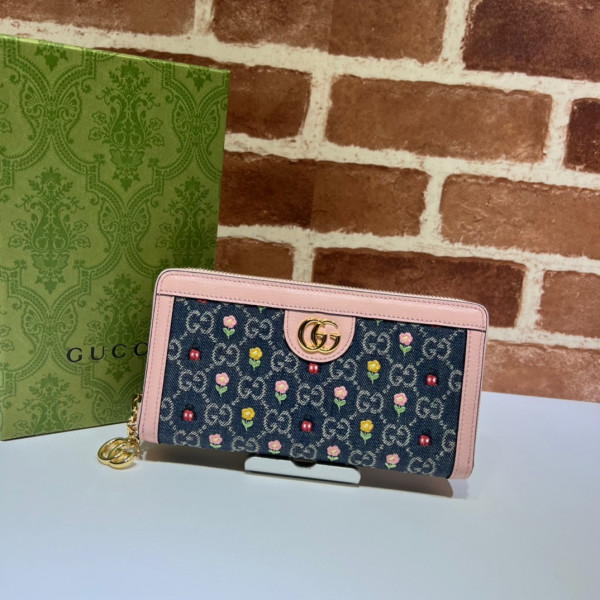 G*u*i ophidia gg zip around wallet