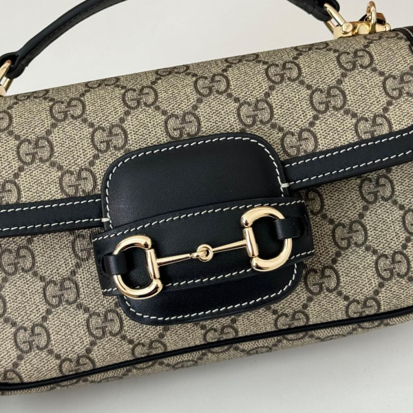 G*u*i horsebit 1955 soft small top handle bag-22.6*12.7*5.6cm