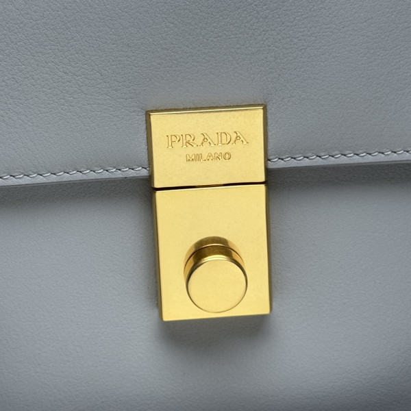 Pra*a soft sound medium leather shoulder bag